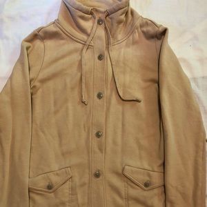 Land’s End button up 100% cotton sweatshirt